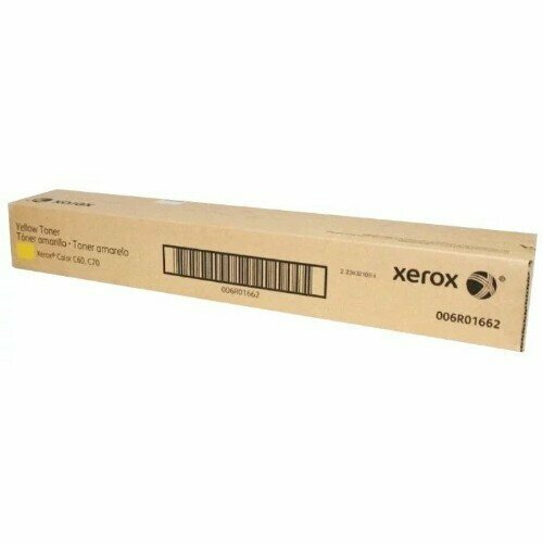 Картридж лазерный Xerox 006R01662 желтый (34000стр.) для Xerox C60/C70 картридж лазерный cactus cs xc60y 006r01662 желтый 34000стр для xerox c60 c70