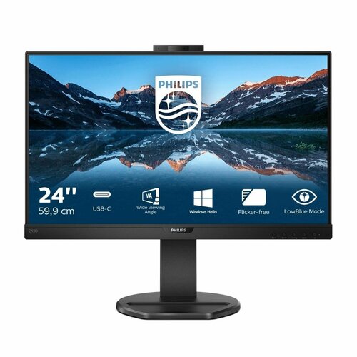 Монитор Philips 243B9H 238 черный 243B9H 0001 3874300₽