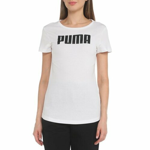 Футболка PUMA, размер M, белый футболка puma ess small logo tee женская размер xs white cat