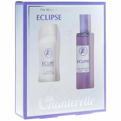 туалетная вода женская chanterelle eclipse 55 мл Paris Line Parfums Chanterelle Eclipse Intense набор туалетная вода + дезодорант-стик 55 + 40 мл для женщин