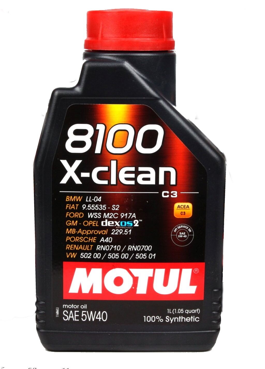 Масло моторное MOTUL 8100 X-CLEAN 5W40 1л