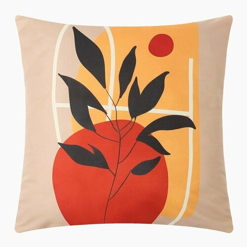 Декоративная наволочка ЭтельTropical night 45 х 45 см полиэстер велюр 526₽