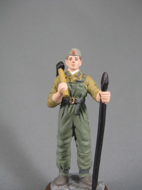 Оловянный солдатик 54мм, Рядовой понтонных частей РККА, 1941-1943 гг.