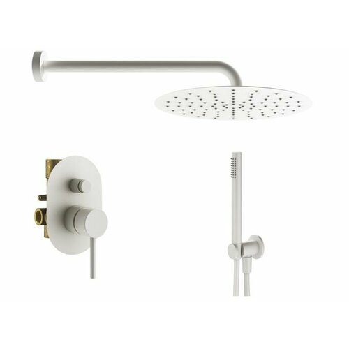 Комплект смесителей для душа Plumberia Selection KITXO15BO, Белый матовый