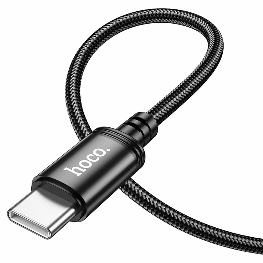 Кабель USB-C HOCO X89 Wind Type-C - Type-C, 60W, 1 м, черный — фото 1