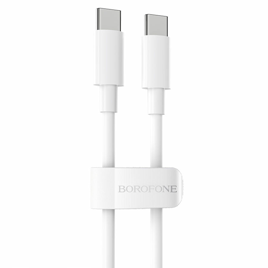 Кабель USB-C BOROFONE BX44 Type-C - Type-C, 5A, 2 м, белый