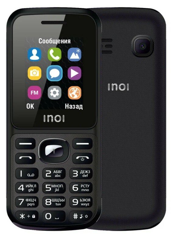 Телефон INOI 105, 2 SIM, черный