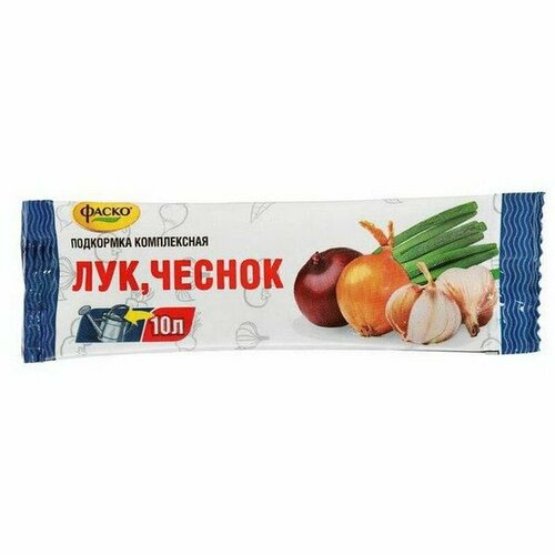 чеснок эстетика вкуса 10г Удобрение Лук Чеснок водорастворимое 10г фаско