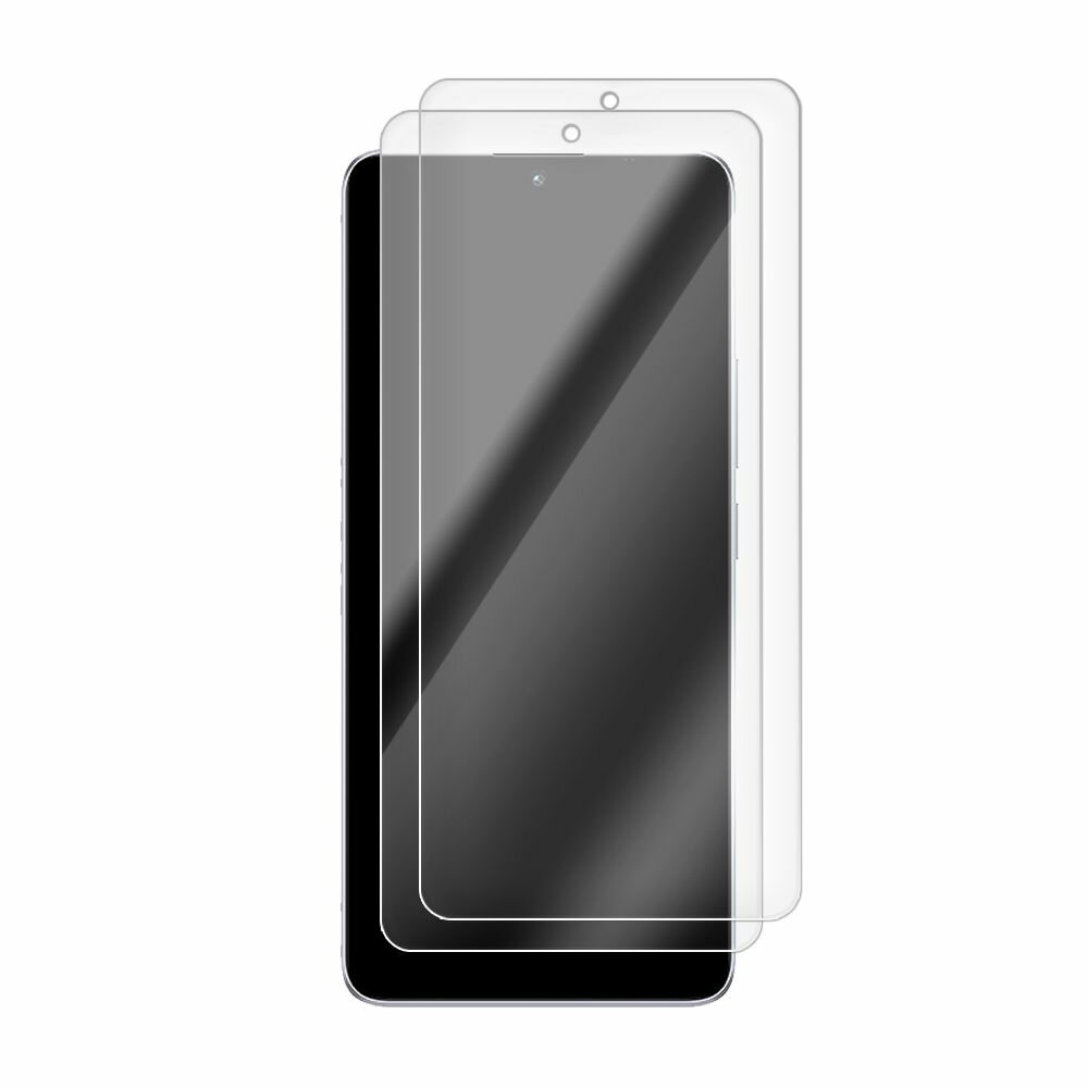 Комплект из 2-х защитных гибридных стекол Krutoff для Xiaomi Redmi Note 13 Pro 5G