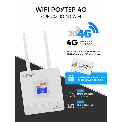 CPE 903 3G 4G роутер WiFi 4G точка доступа роутер 2 антенны