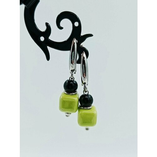 Серьги с подвесками MARI JOO керамика салатовый 499₽