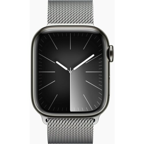 часы apple watch series 9 45mm stainless steel case milanese loop gold Умные часы Apple Watch Series 9 41 мм Stainless Steel Case GPS, Silver Milanese Loop