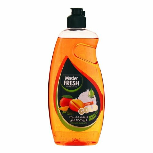 Гель-бальзам Mater FRESH для мытья посуды, формула GOLD, манго, 500 мл (комплект из 12 шт)