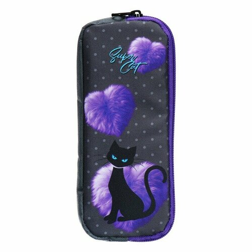 Stavia Пенал мягкий, 2 отделения, объёмный, 90 х 220 х 40 мм, Stavia 