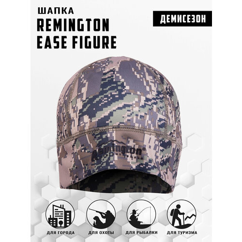 шапка бини remington размер s m хаки оранжевый Шапка бини Remington, размер S/M, коричневый, серый