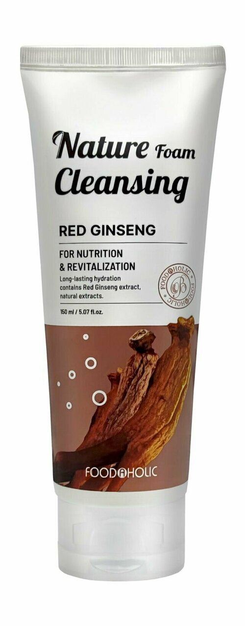 Пенка для умывания с красным женьшенем / Food A Holic Red Ginseng Nature Foam Cleansing