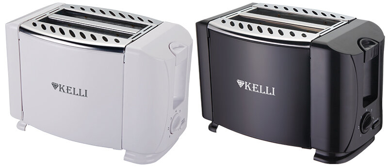 Тостер Kelli KL-5068 800Вт черный/серебристый