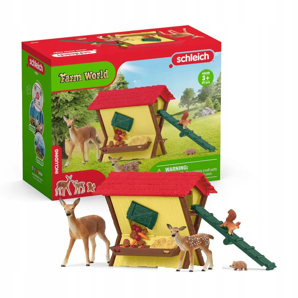 Фигурки Schleich Farm World Кормление лесных животных - кормушка для оленей 42658