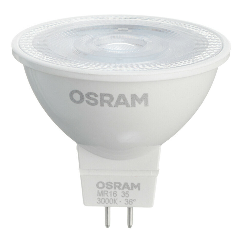 Лампа светодиодная Osram GU5.3 3000К 5 Вт 360 Лм 12 В рефлектор MR16 прозрачная