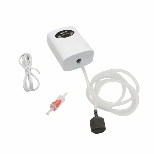 Аэратор компрессор SOBO переносной для живца и аквариума USB 900₽