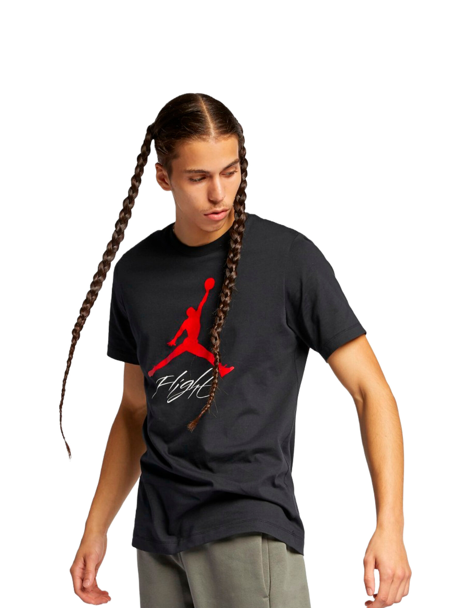 Футболка NIKE Jordan Jumpman Flight, размер L, черный