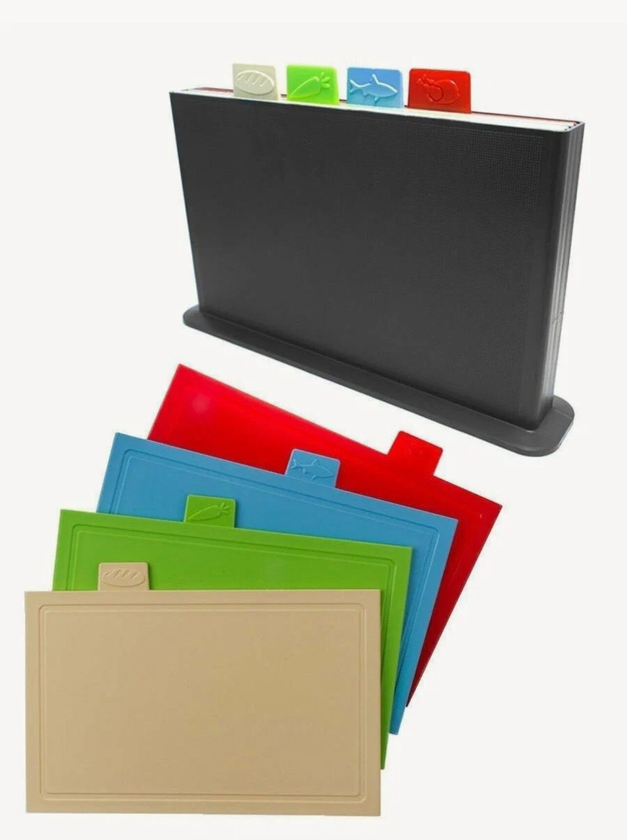 Набор разделочных досок, 4 шт. на подставке