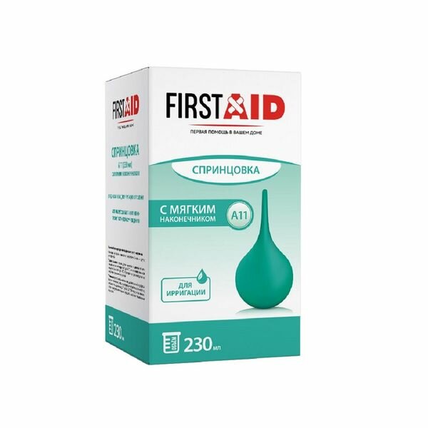 Спринцовка А11 с мягким наконечником First AidФерстэйд 230мл
