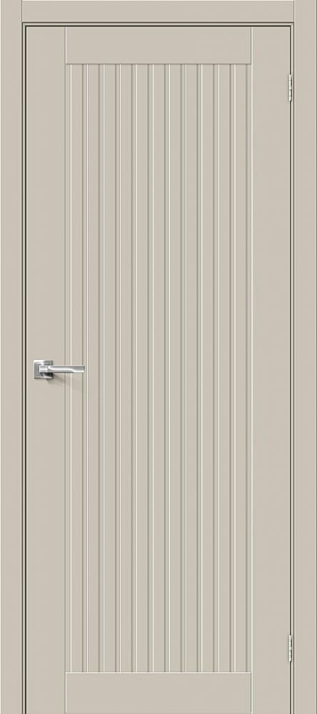 Межкомнатная Дверь ПЭТ Bravo Браво-40 Cream Silk 800x2000мм (Полотно+Коробка+5 Наличников) / Браво.