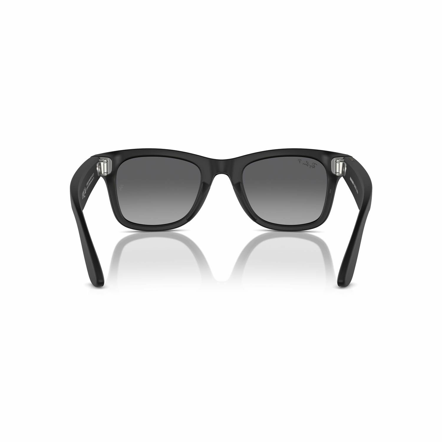 Умные очки Ray-Ban Wayfarer, размер 50-22-150, поляризованные линзы Polar Gradient Graphite, оправа Matte Black — фото 1