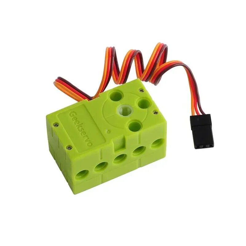 Сервопривод Mini GeekServo 2/3P, провод с вращением на 360 градусов, совместимый со стандартными строительными блоками Microbit Raspberry Pi, 2 PCS, 0.7KG 360 Degree G