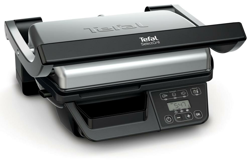 Электрогриль Tefal SelectGC740B30 черный, серебристый 2000 Вт