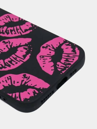 Силиконовый чехол с рисунком поцелуев для iPhone 11 PROMAX — стиль и нежная защита в одном аксессуаре — фото 1