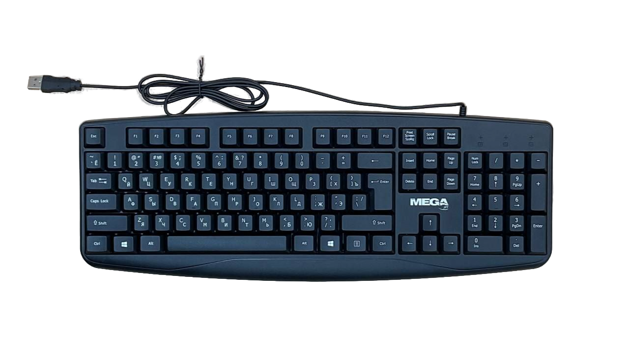 MEGA E-KB721 USB проводная компьютерная MEGA E-KB721 USB kabelli kompyuter klaviaturasi — фото 1