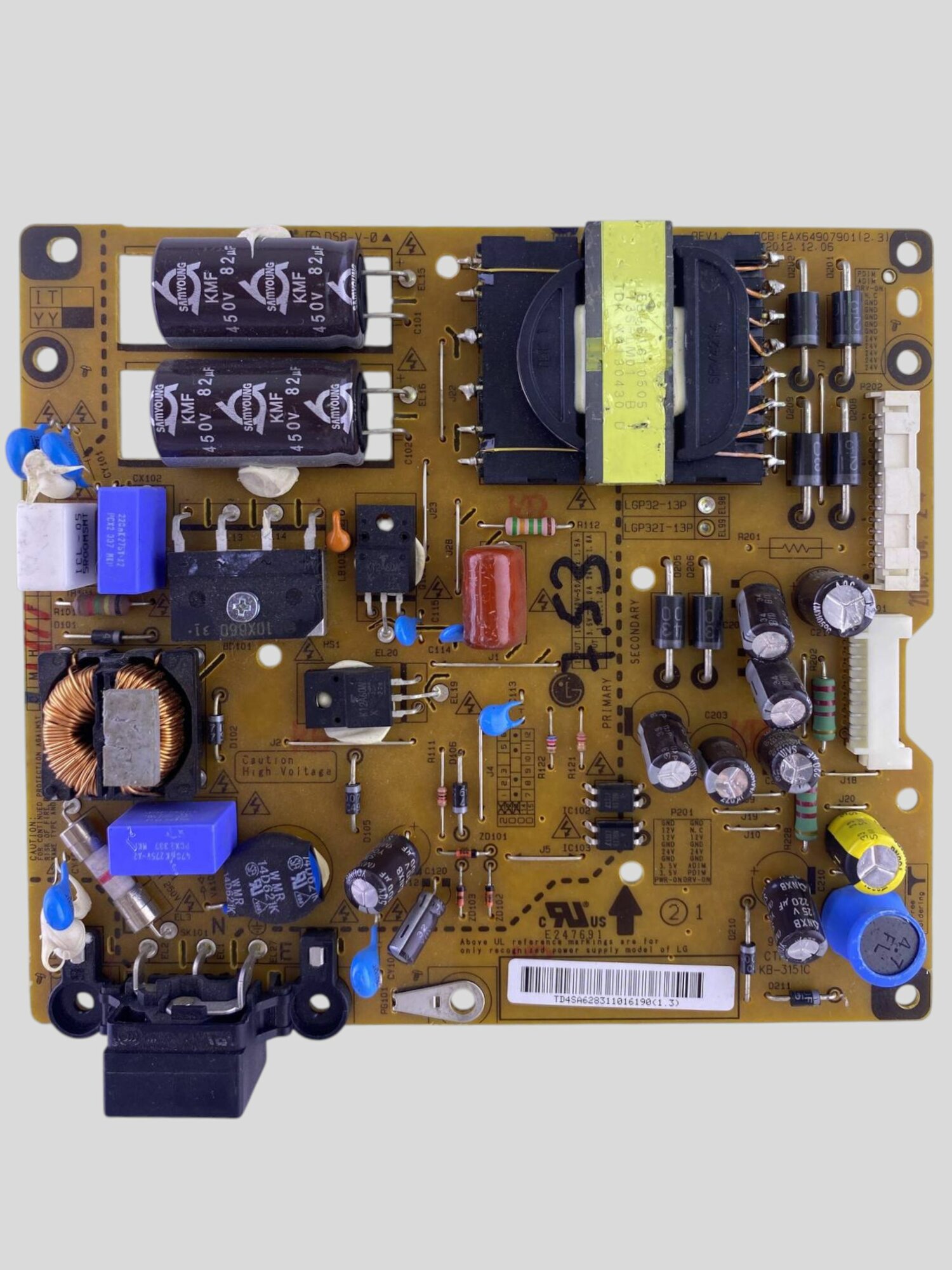 Блок питания EAX64907901(2.3) LGP32-13P REV1.0 для телевизора LG 32LA662V-ZC