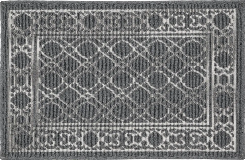 Коврик декоративный Casa Venezia 013-G 48x75 см цвет светло-серый