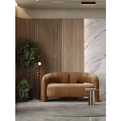 фото Диван дизайнерский azzurro, велюр fior terra светло-зеленый 140 см. прямой germary home