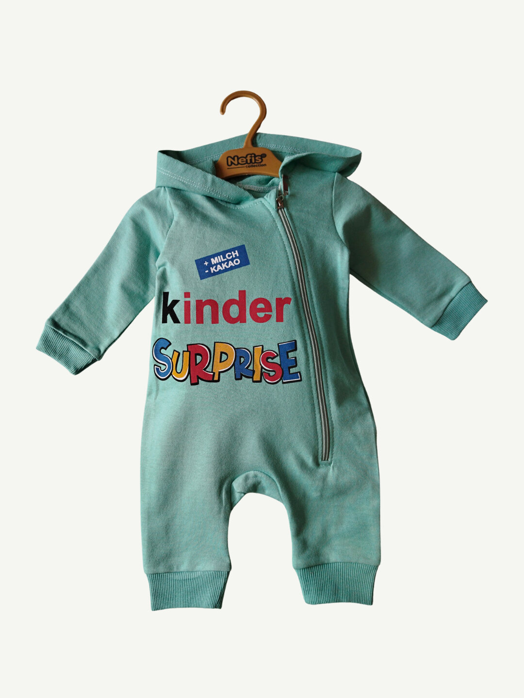 Боди, размер 68, бирюзовый — фото 1