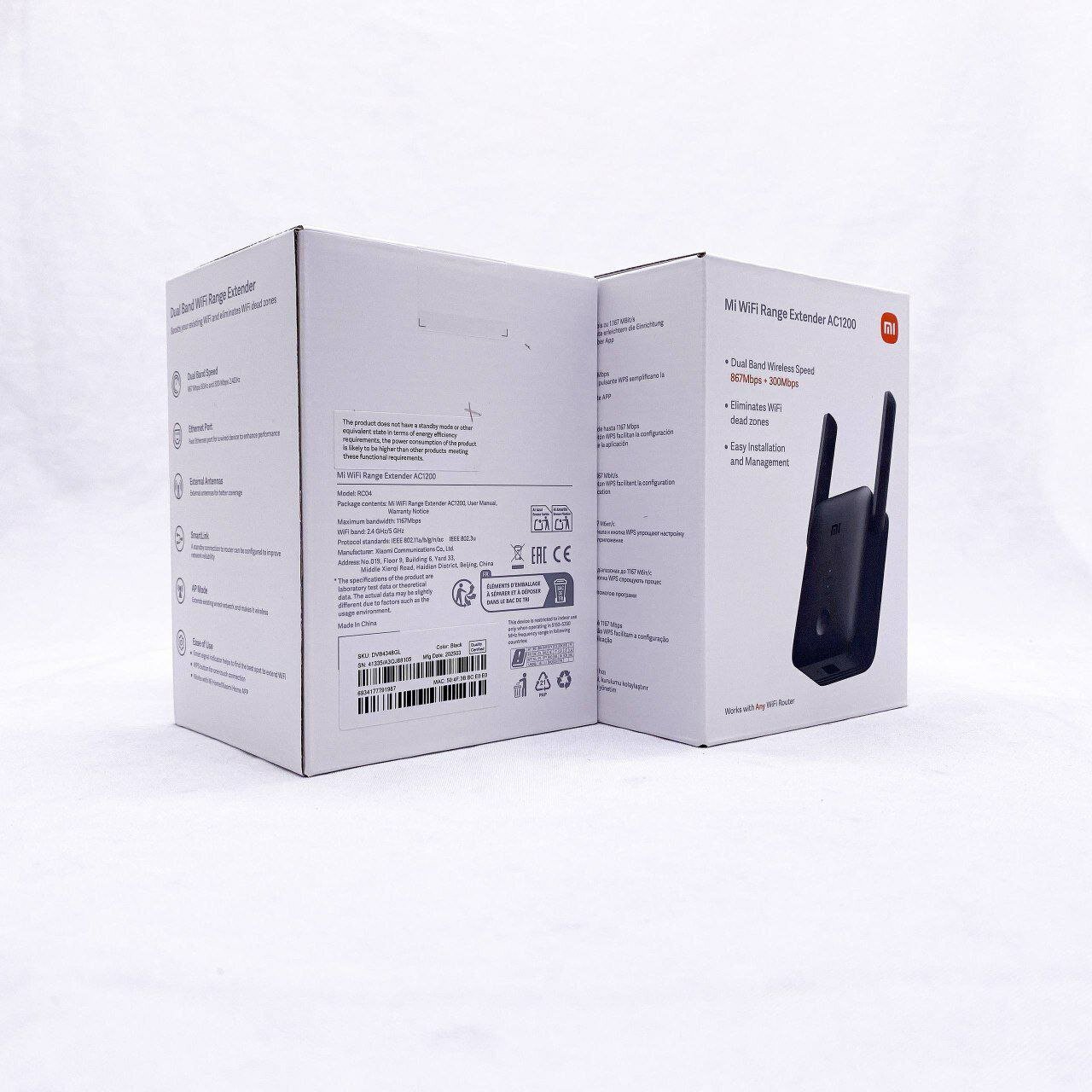 Усилитель беспроводного Wi-Fi сигнала Xiaomi Mi WiFi Range Extender AC1200, репитер