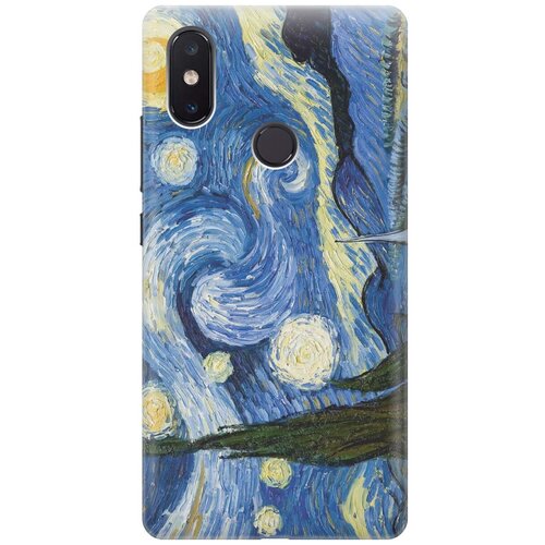 фото Силиконовый чехол на xiaomi mi 8 se / сяоми ми 8 се с принтом "звездная ночь" gosso