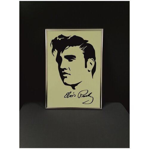 Картина светящаяся в темноте, в рамке с подвесом Элвис Пресли