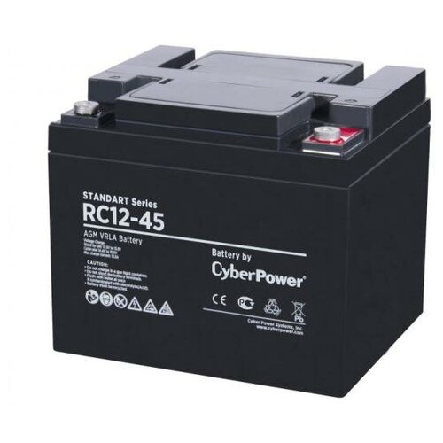 аккумулятор sunways gp 12 45 12в 45 ач agm Аккумуляторная батарея CyberPower Standart series RC 12-45 / 12V 50 Ah