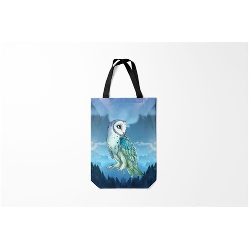 фото Сумка-шоппер / 31х42 см / птицы / совы сова burnettie