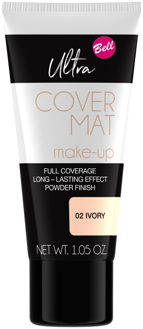 Bell Тональный крем Ultra Cover Mat Make-Up, 30 г, оттенок: 02 ivory