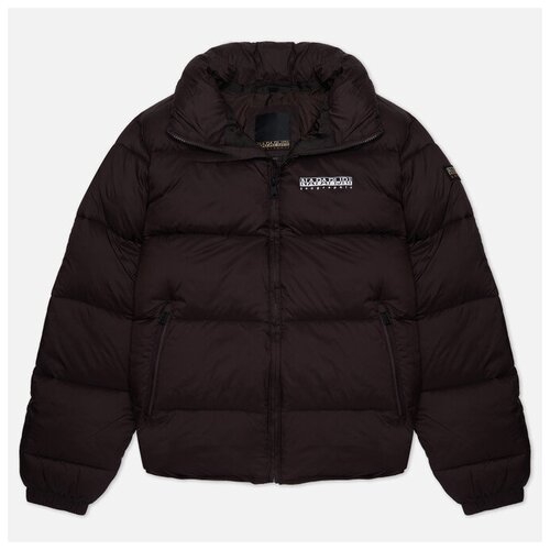 фото Мужской пуховик napapijri a-suomi 3 коричневый, размер xl