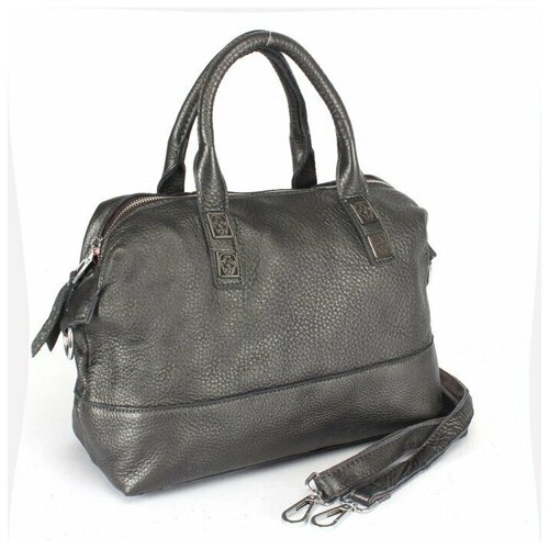 фото Сумка женская натуральная кожа jrp-8790-9, 1отд+карм/перег, плечевой ремень, графит 229704 аделия