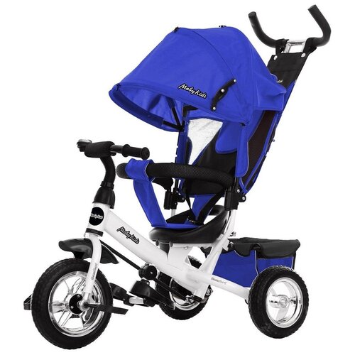 фото Трехколесный велосипед moby kids comfort 10x8 eva, синий