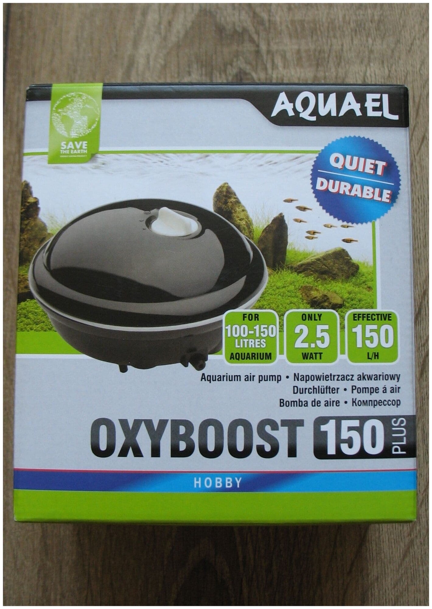 Компрессор для аквариума AQUAEL OXYBOOST 150 plus, oдноканальный - фото №6