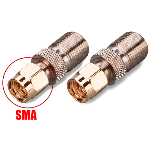 Комплект переходников SMA(male) - F(female), 2шт. антенный переходник с f мамы на sma папу