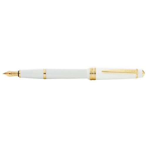 Перьевая ручка Cross Bailey Light Polished White Resin and Gold Tone, перо F CROSS MR-AT0746-10FF удалить