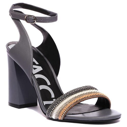 фото Vitacci 942705 босоножки женский серый, натуральная кожа